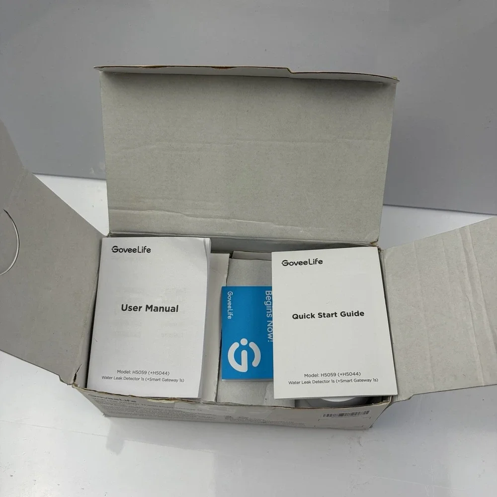 GoveeLife Upgraded Smart Water Leak Detector 1s with High Alarm, 3 +1 Pack